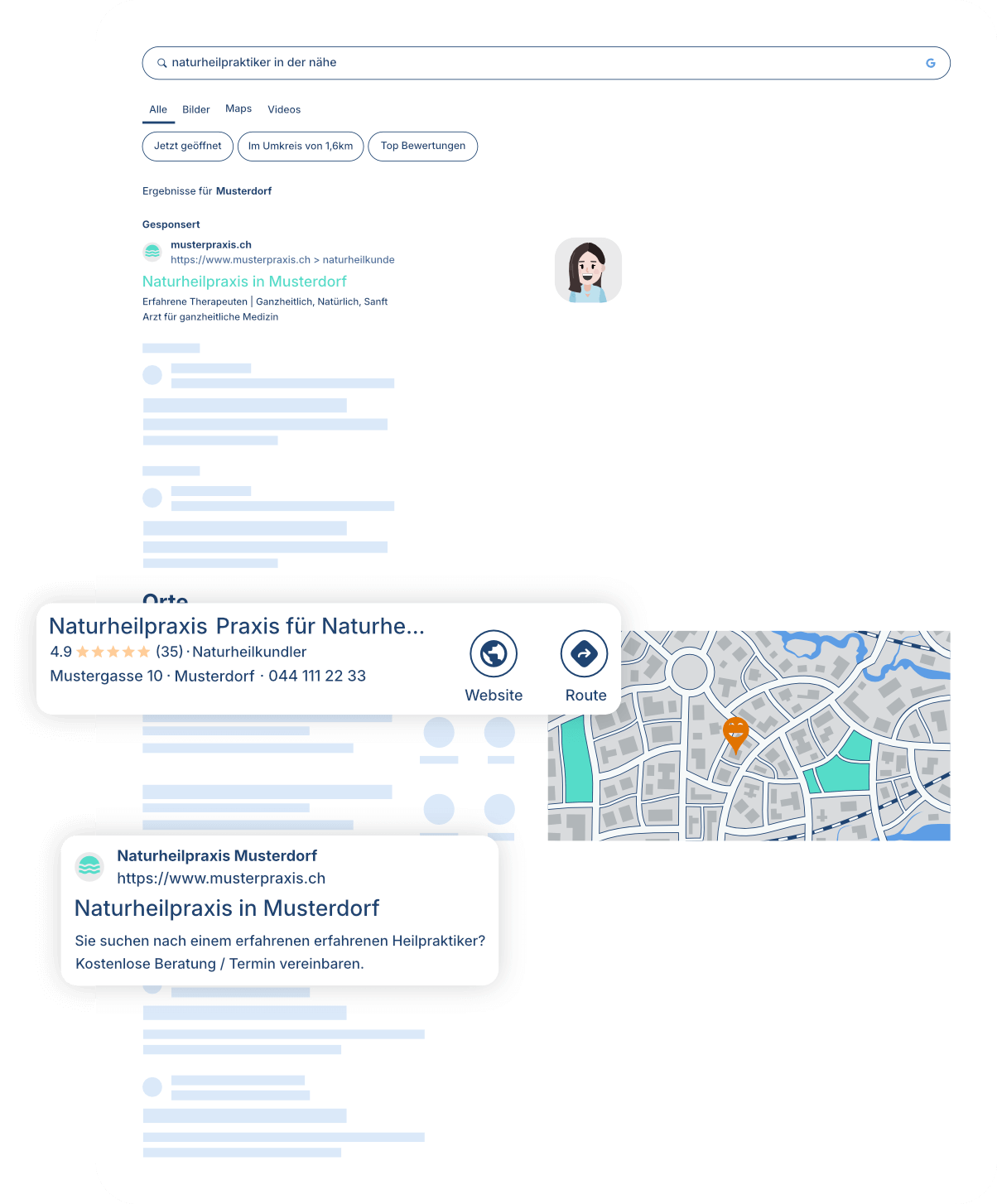 Organische Sichtbarkeit